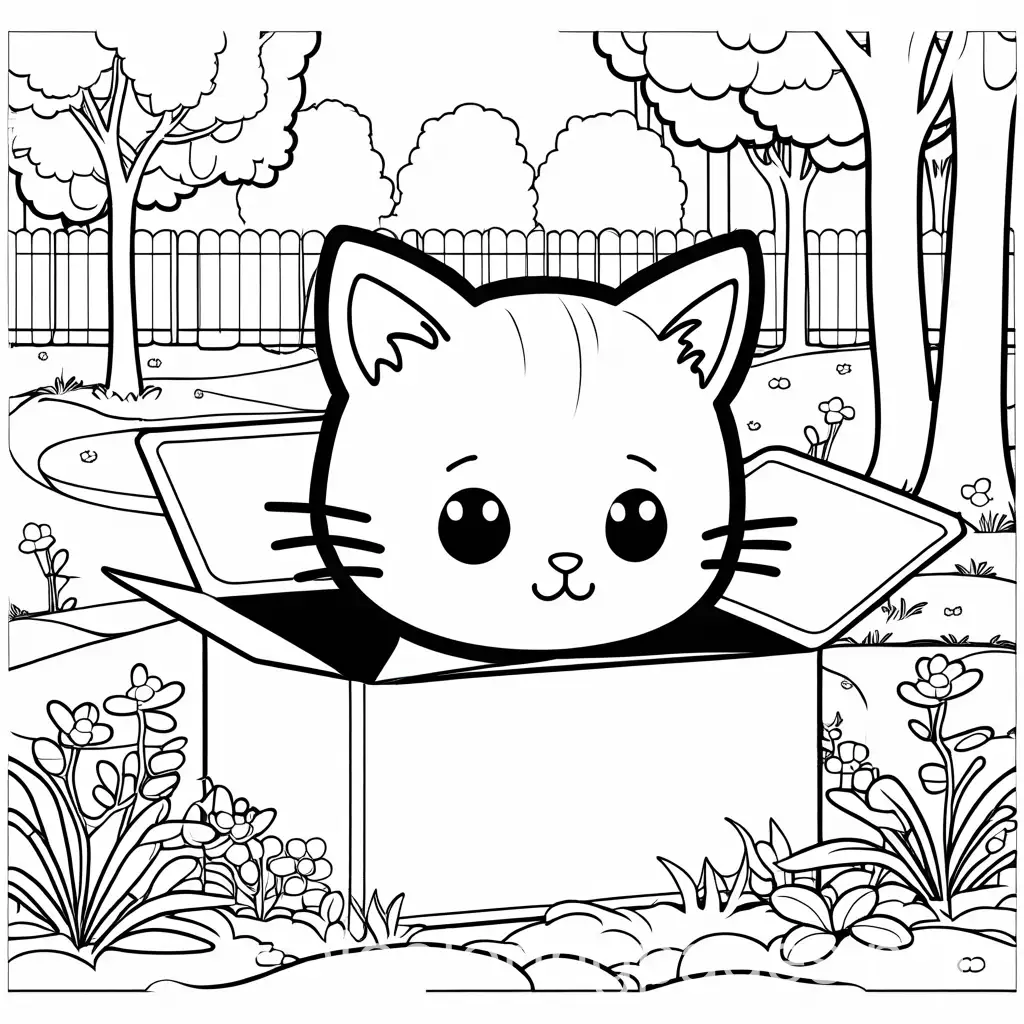 Abandoned-Kitten-in-Cardboard-Box-Coloring-Page-for-Kids