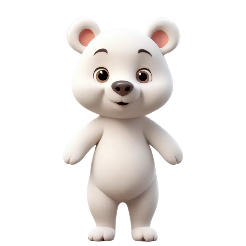 Adorable-Cartoon-White-3D-Bear-Peeking-from-Below-PNG-Image-Creation