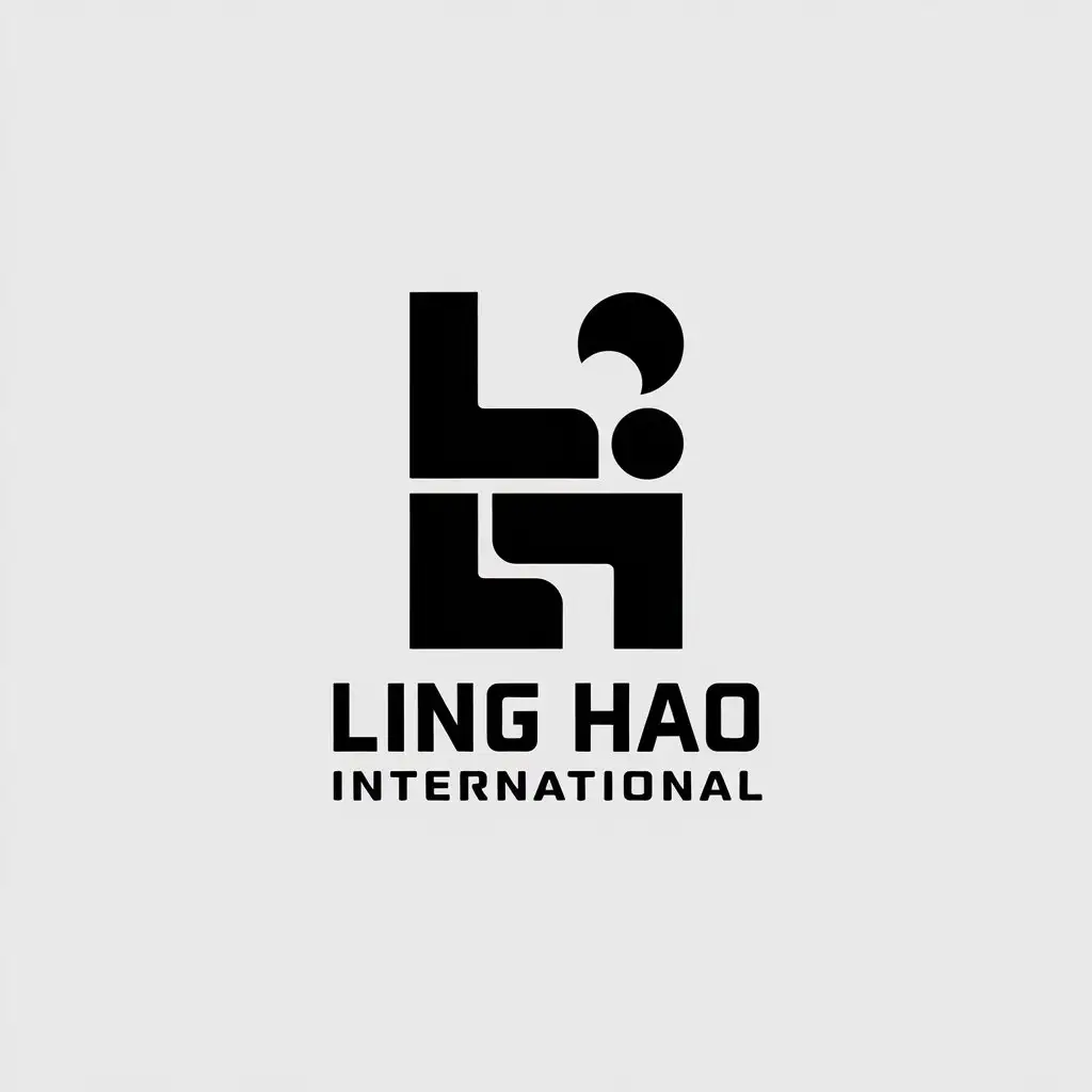 LOGO-Design-for-Ling-Hao-International-Minimalistic-L-H-Symbol-in-Entertainment-Industry