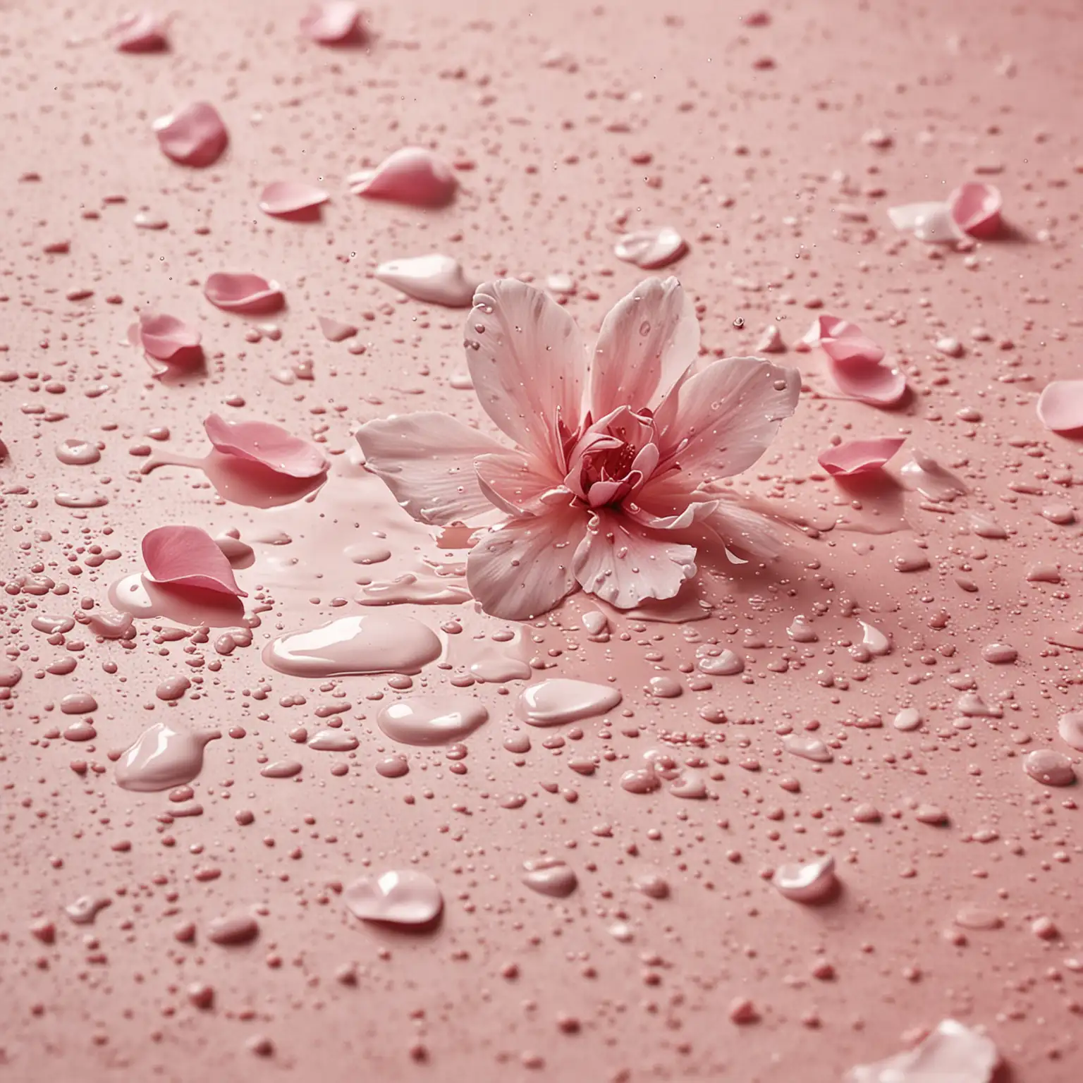 Dusty-Rose-Petals-in-Water-with-Milk-Splashes-and-Drops