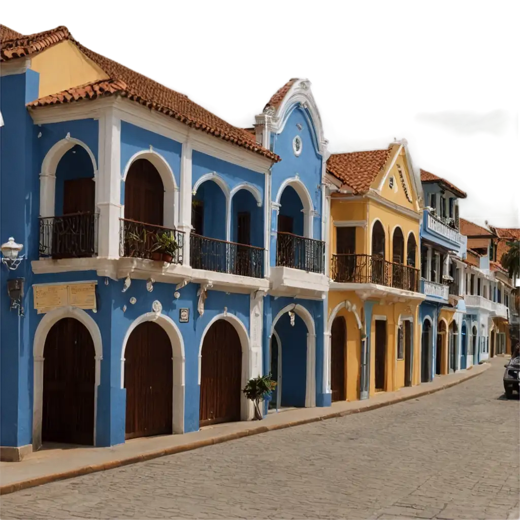 PNG-Images-of-Cartagenas-Getsemani-Neighborhood-Buildings-HighQuality-Visuals-for-Cultural-Exploration