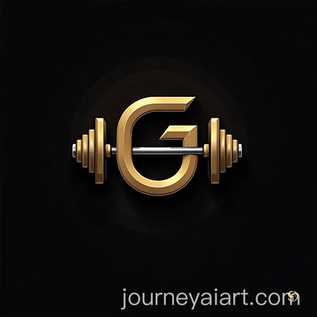 Modern-Personal-Training-Logo-with-Gym-and-Dumbbell-Elements-in-Black-White-and-Gold