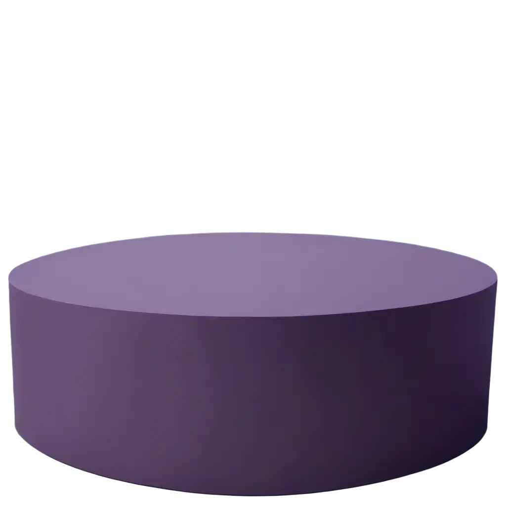 Purple single-level round podium for product presentation