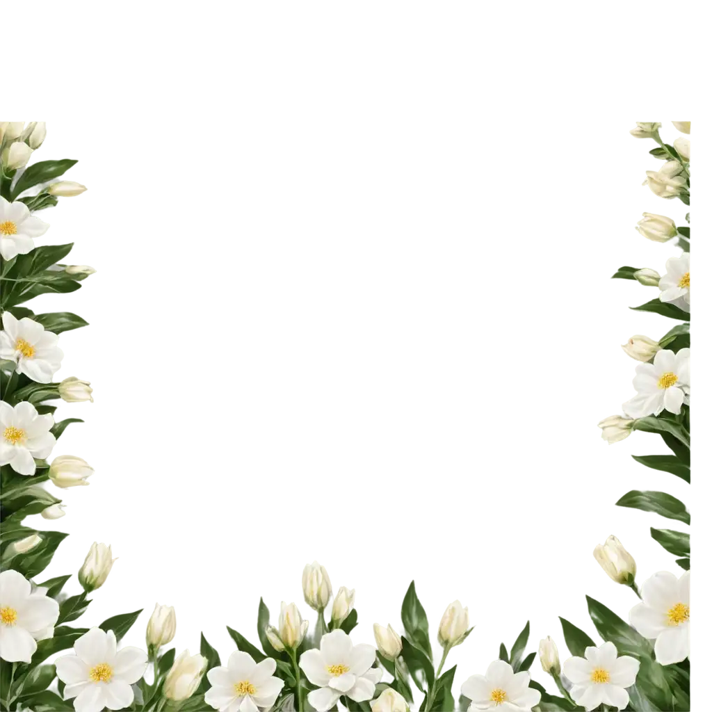 Elegant-White-Flower-Border-PNG-for-Creative-Design-and-Digital-Projects