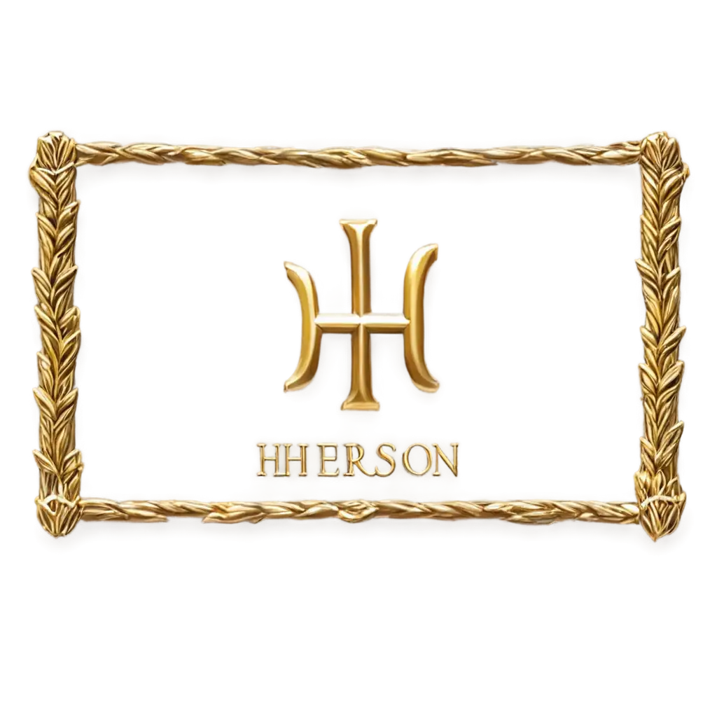 PNG-Image-Usage-AnalysisPNG-Emblem-Featuring-Letter-H-with-Rectangular-Square-Perimeter-and-Kherson-Name-for-Custom-Branding