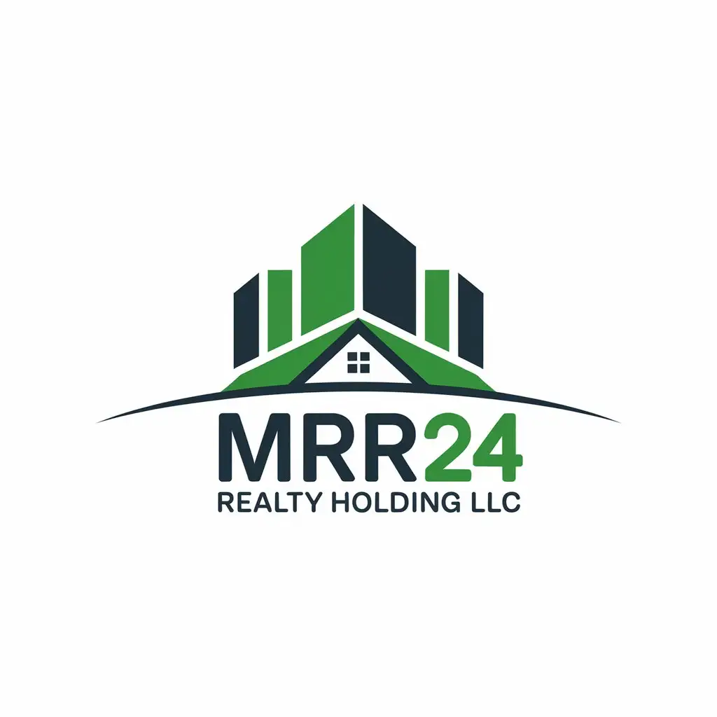 LOGO Design for Mrr24 Realty Holding LLC Modern Vector with Clear Background for Real Estate Industry