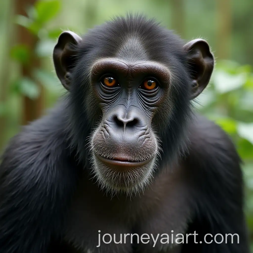 Wise-Ape-with-Sagelike-Wisdom-in-Tranquil-Setting