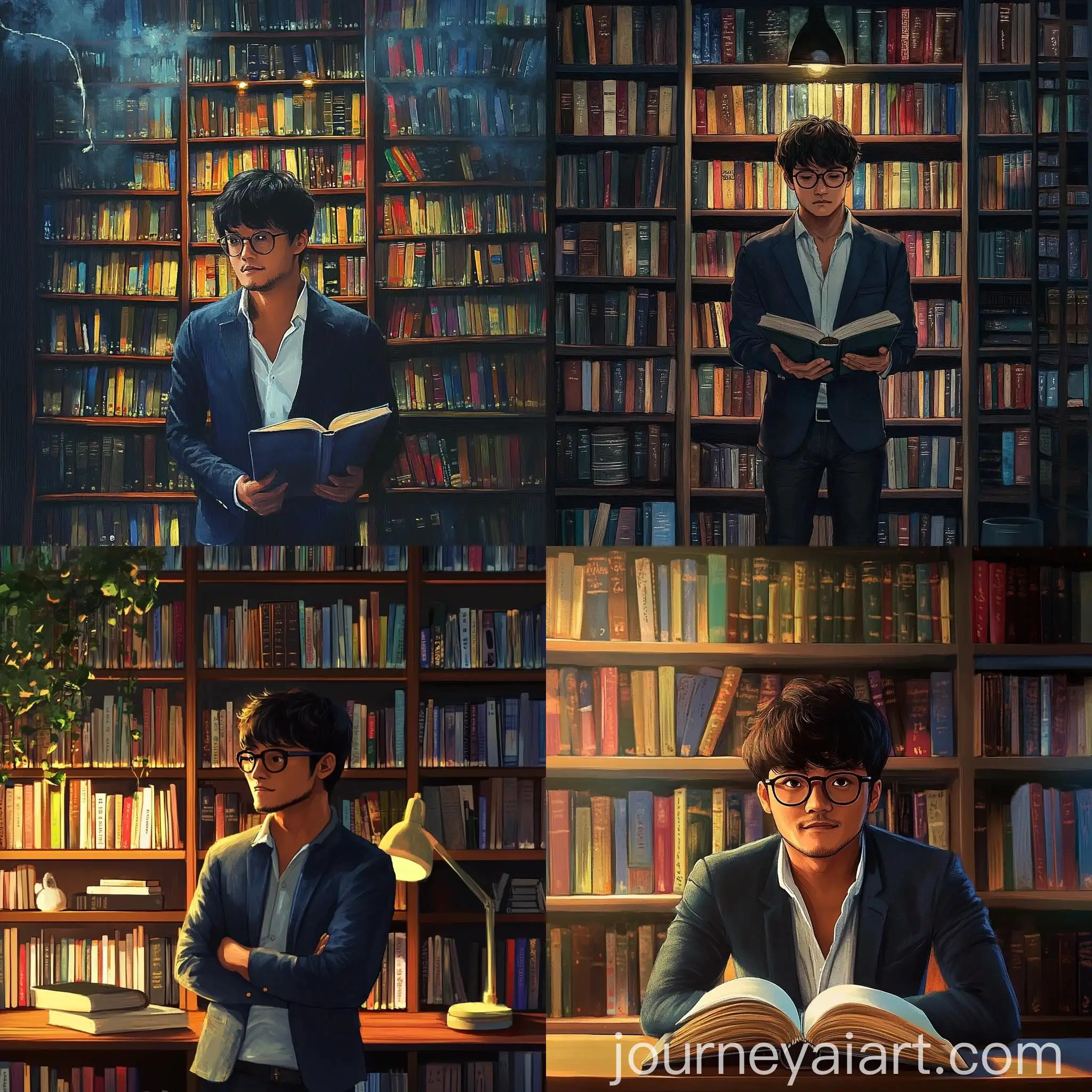 Colorful-Bookshelf-Filled-with-Knowledge-and-Adventure-Stories