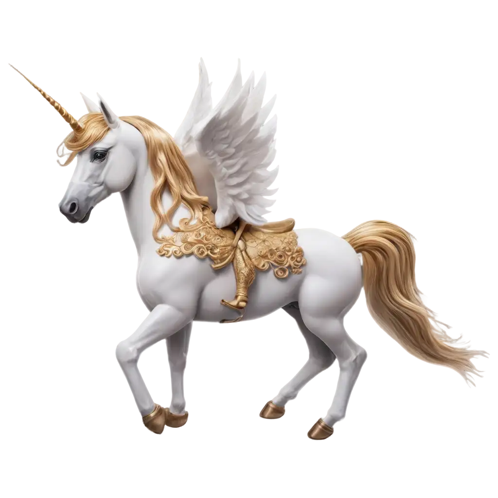 PNG-Image-of-a-Unicorn-Flying-with-Wings-Side-View-for-Magical-Fantasy-Art