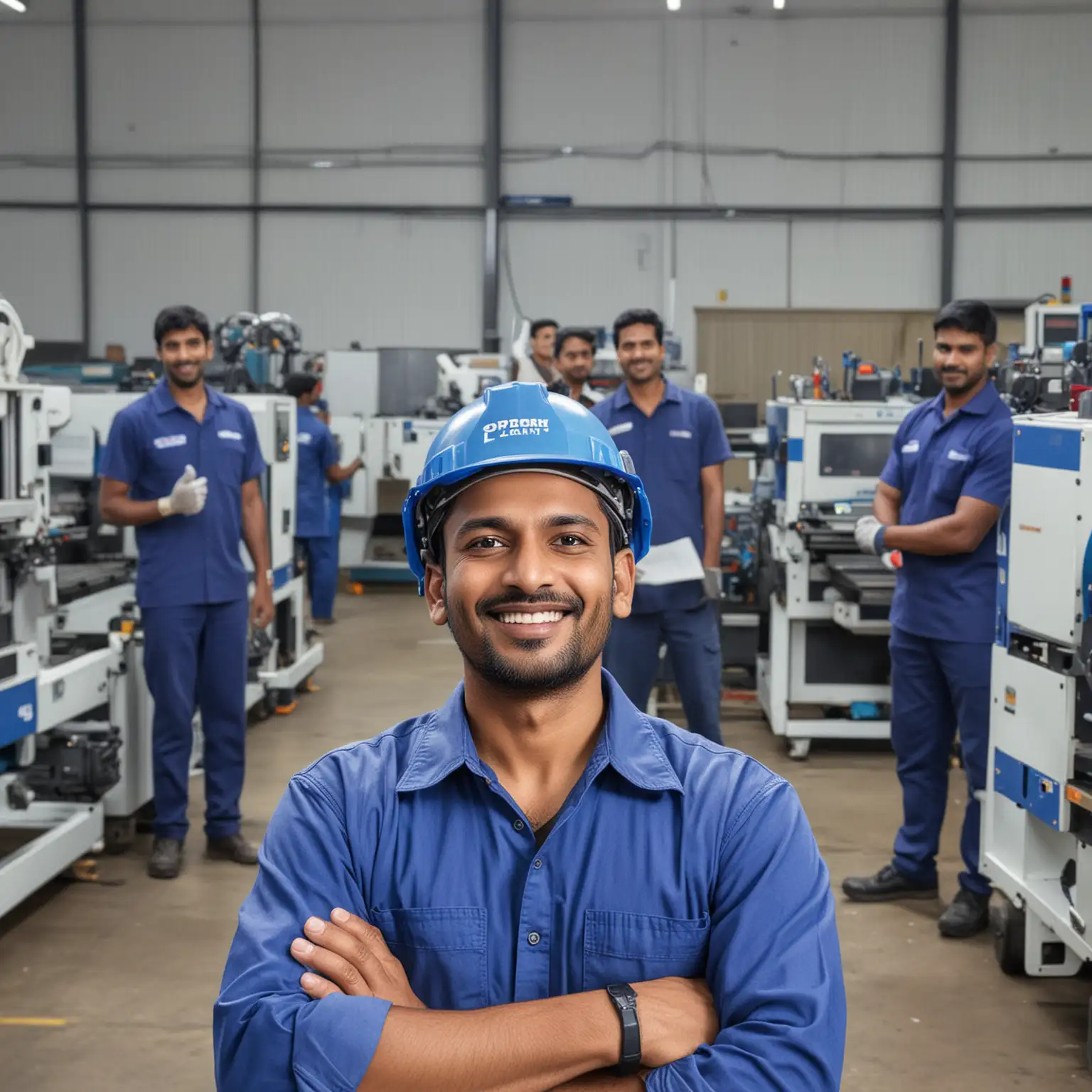 Indian-CNC-Operator-Proudly-Displaying-Expertise-with-Safety-Gear