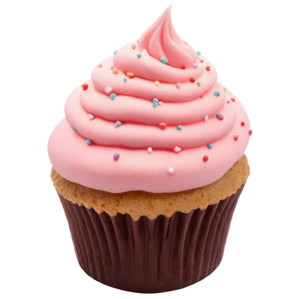 Pink-Cake-with-Cream-and-Sprinkles-PNG-Image-for-Creative-Projects