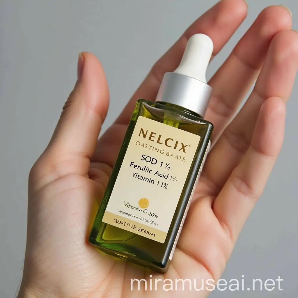 Serum for Oxidative Stress Relief with SOD Ferulic Acid and Vitamin C