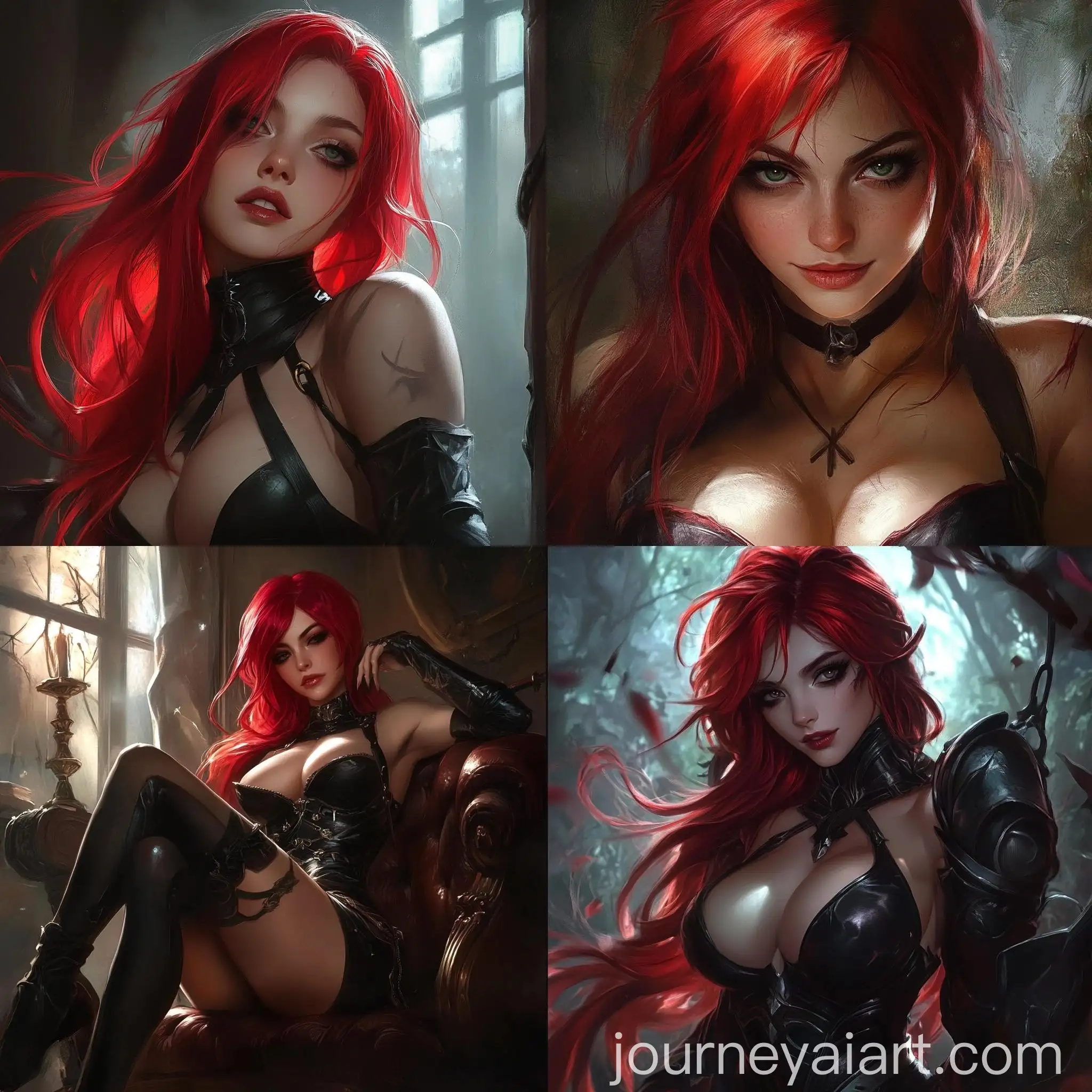 Elegant-Katarina-Character-Portrait-in-Fantasy-Style