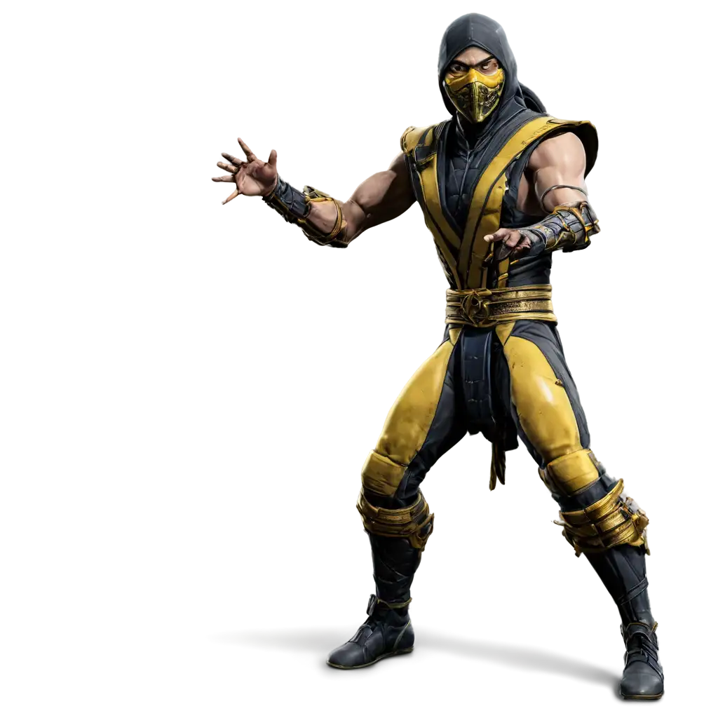 Scorpion-Mortal-Kombat-11-PNG-Image-Enhance-Your-Gaming-Content-with-HighQuality-Visuals