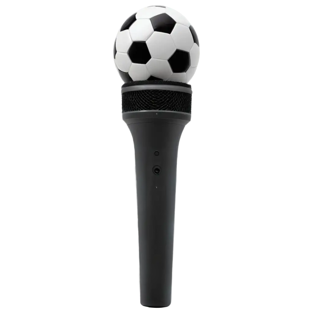 Microphone-and-Soccer-Ball-Hybrid-PNG-Image-for-Creative-Projects