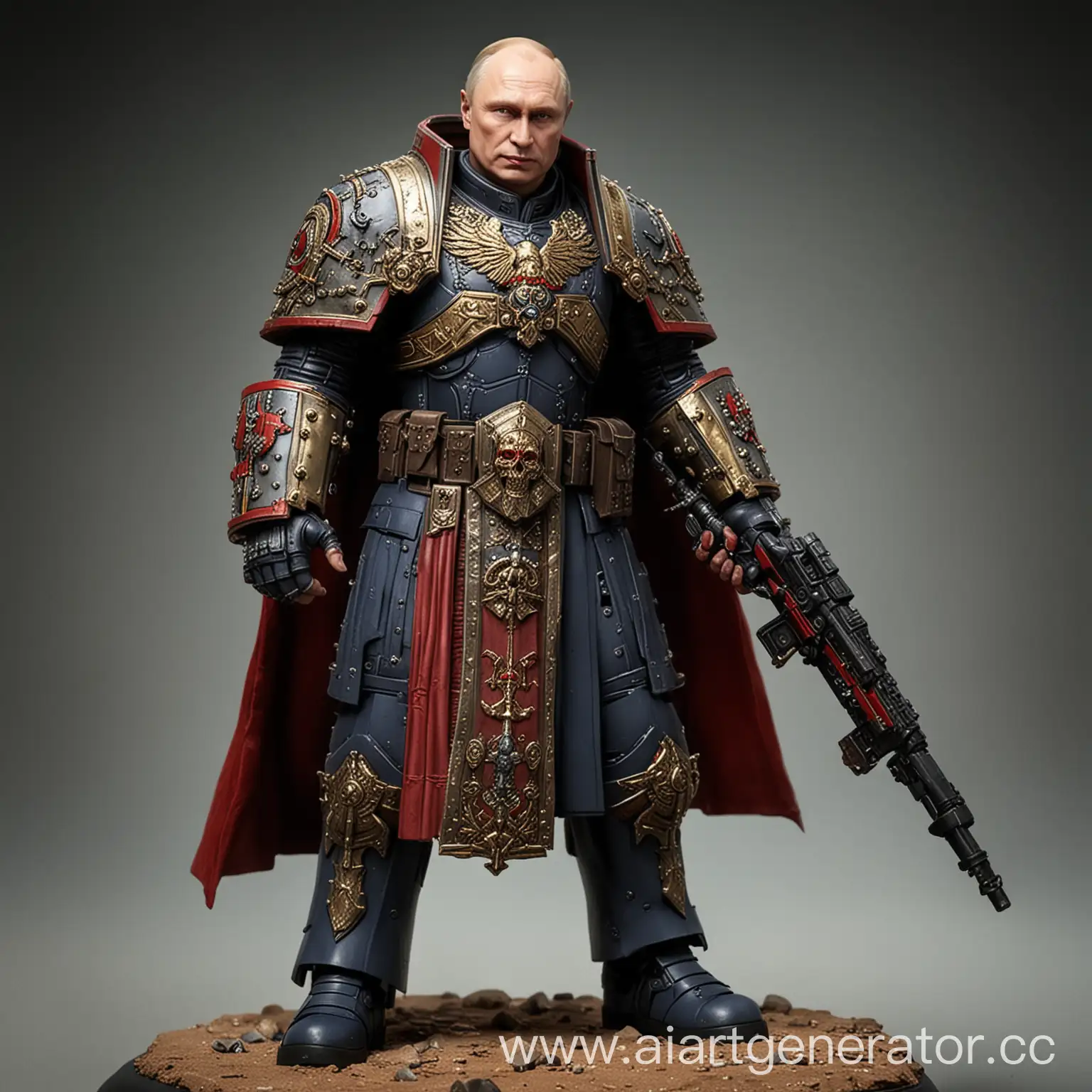 Majestic-Emperor-Putin-in-Warhammer-40k-Battle-Scene