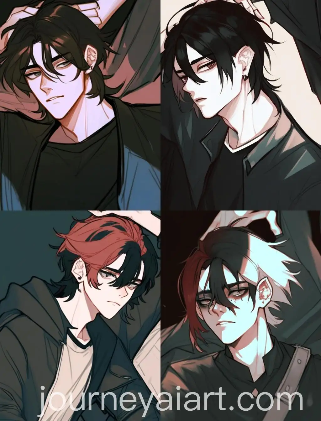 Boy-in-Webtoon-Style-with-Rainbow-Colors