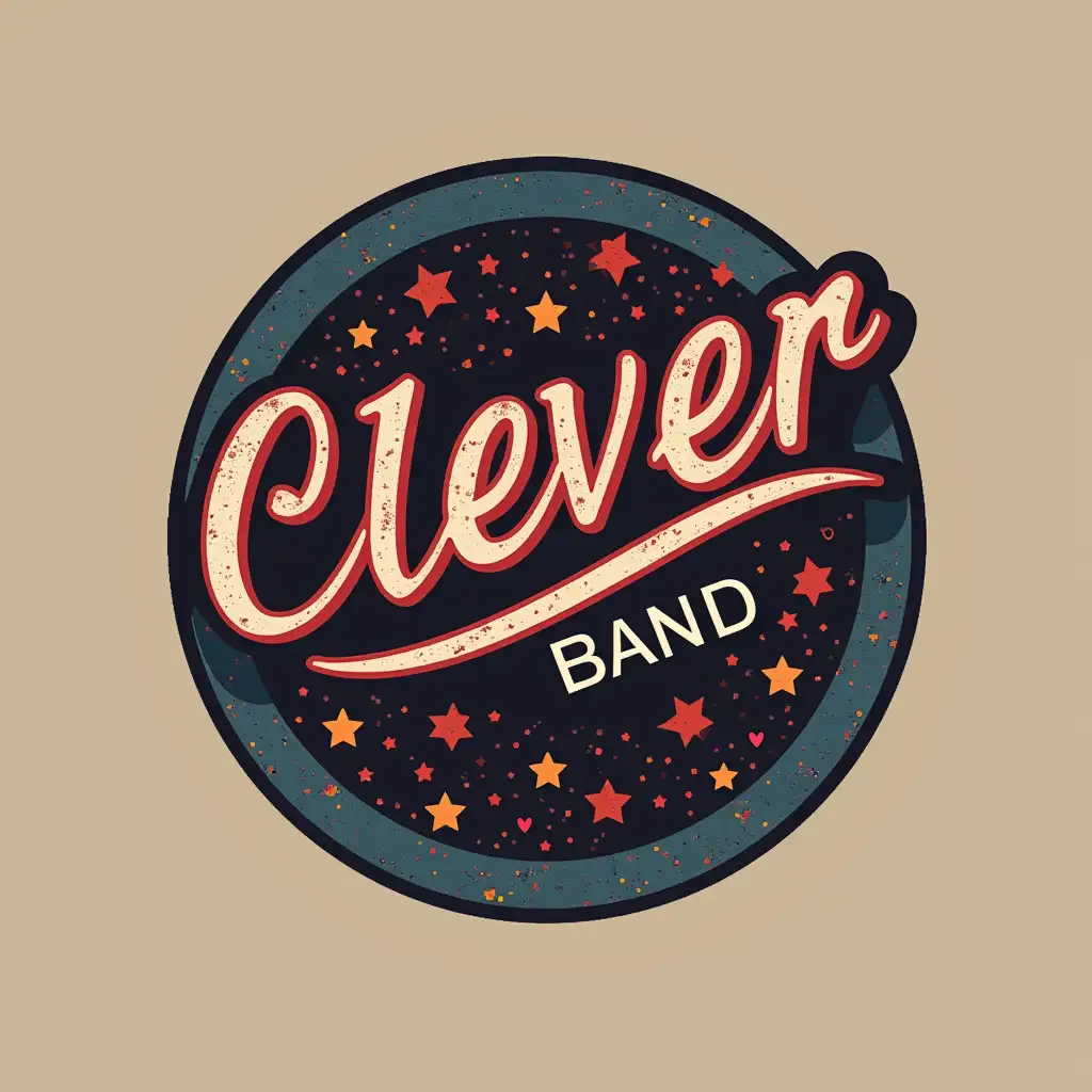 Clever-Band-Logo-Design-Featuring-Creative-Typography-and-Musical-Elements