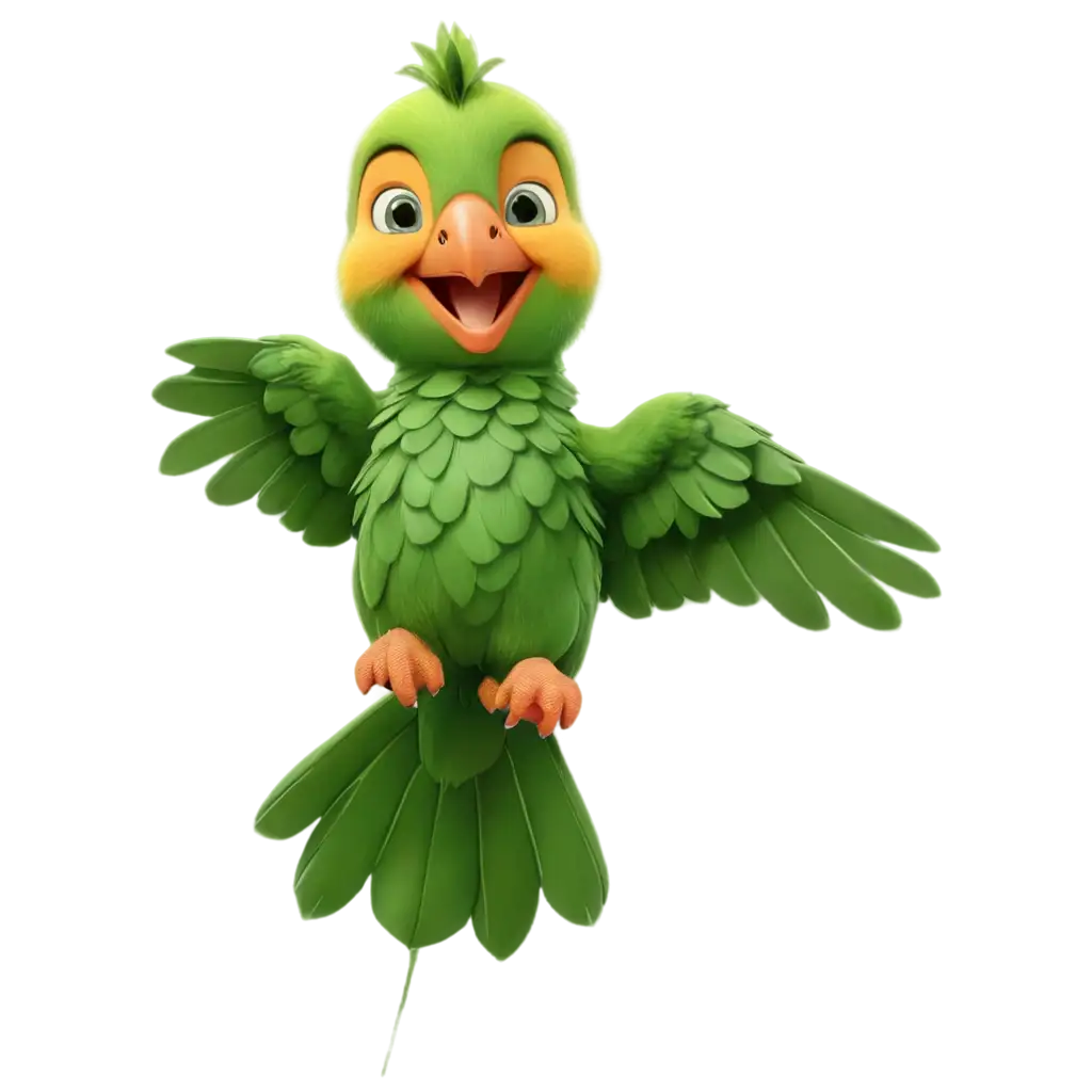 3D-Baby-Parrot-PNG-Image-Smiling-Green-and-Yellow-Parrot-Giving-ThumbsUp