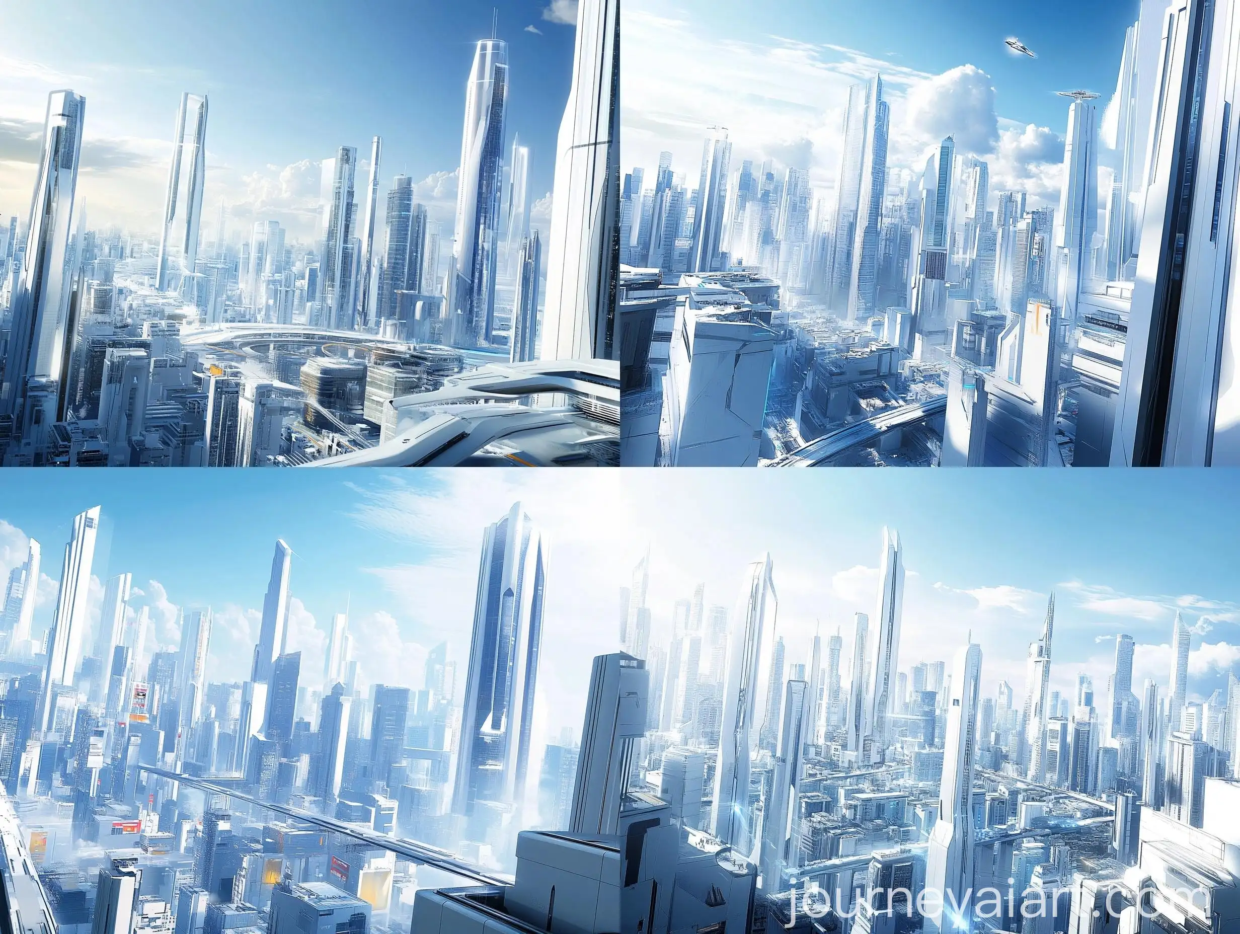 Futuristic-Cityscape-with-Modern-Skyscrapers-in-Soft-Daylight