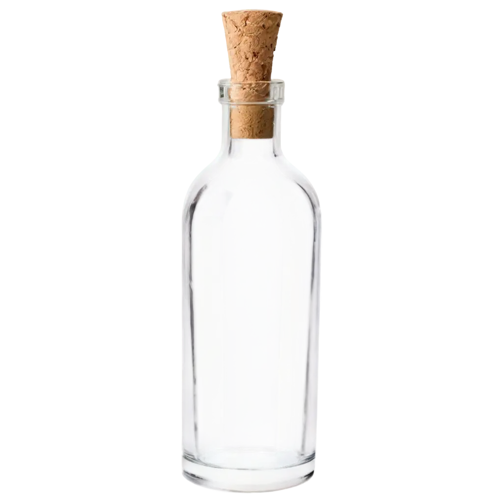 HighQuality-PNG-Image-of-a-Glass-Bottle-with-Cork-Stopper