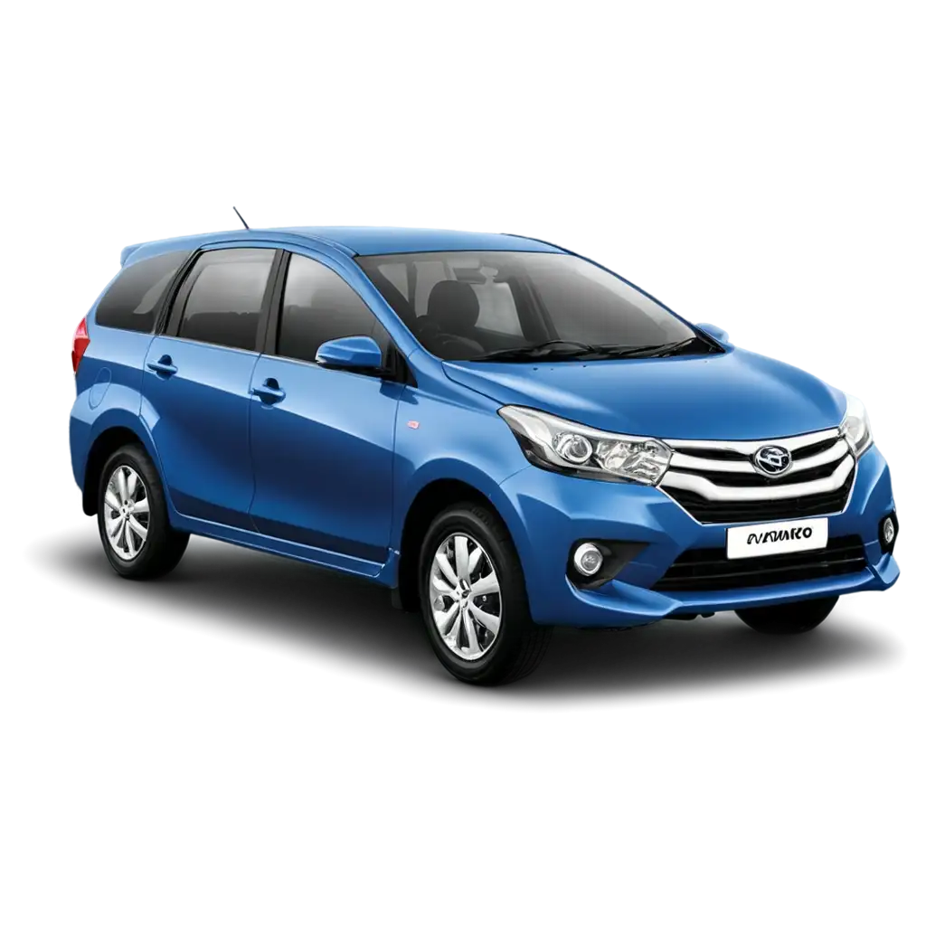 Blue Toyota Avanza car