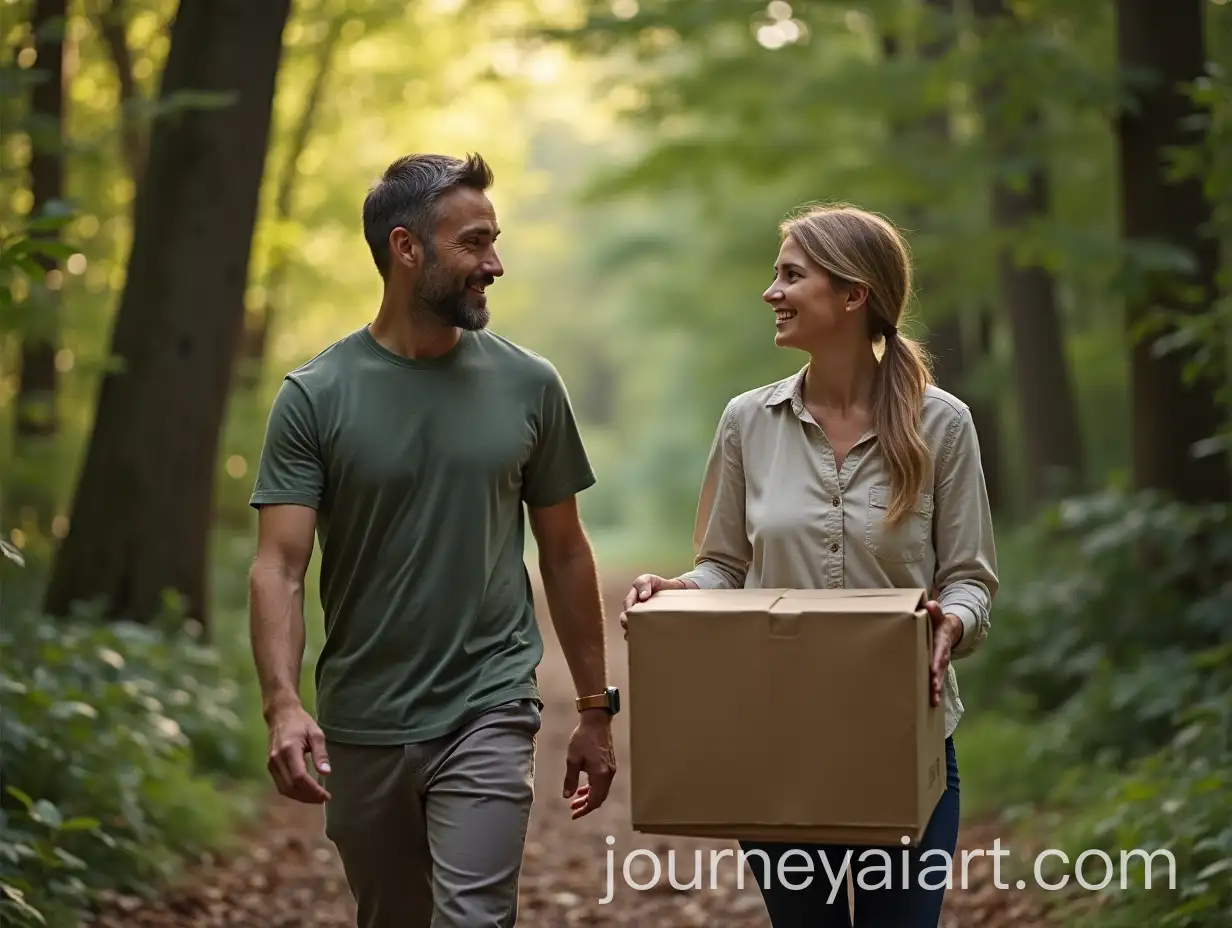 Couple-Moving-Through-a-Serene-Forest-Path
