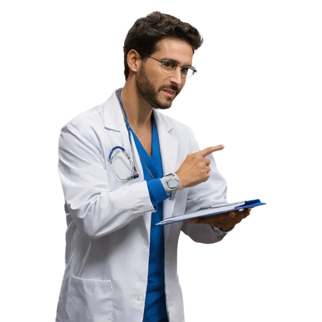 doctor with transparent background