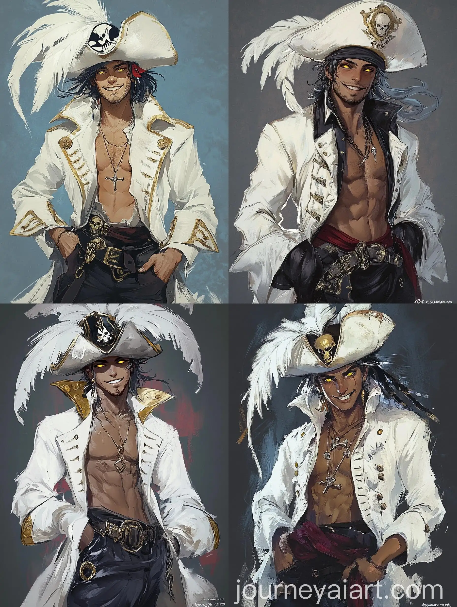 Confident-Pirate-Captain-with-White-Jacket-and-Feathered-Hat