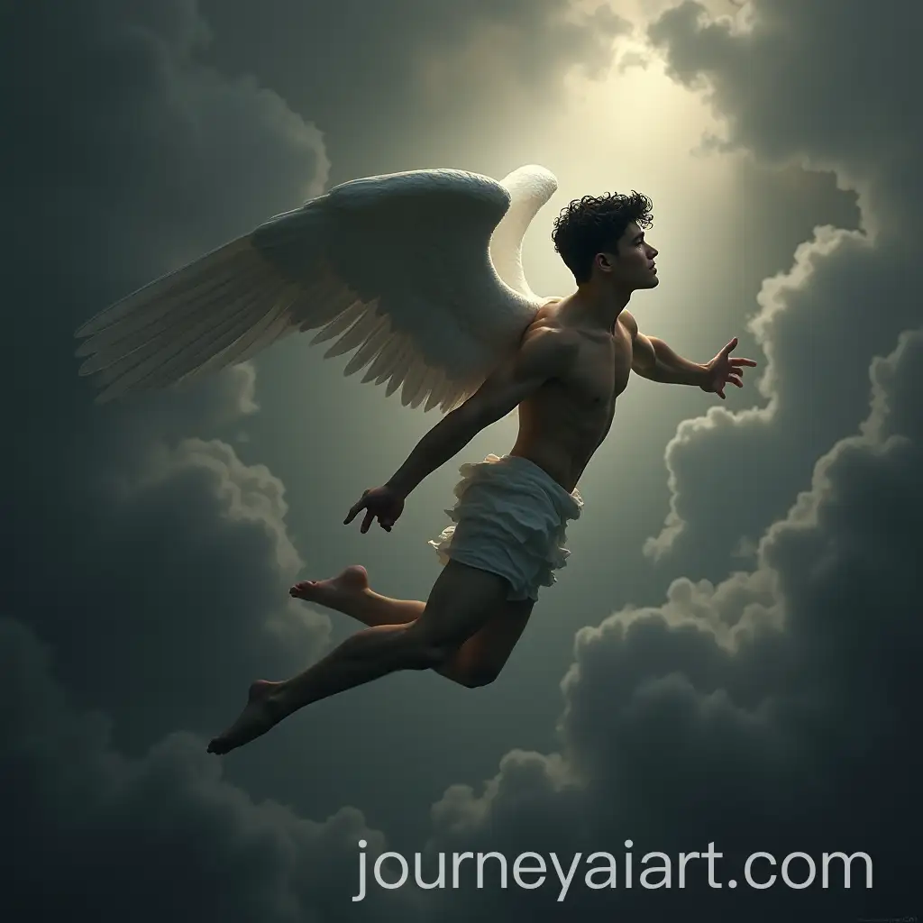 Muscular-Male-Angel-Falling-in-Dark-Atmosphere
