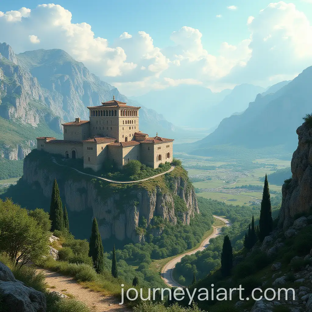 Majestic-Ancient-Greek-Kingdom-Overlooking-a-Serene-Valley