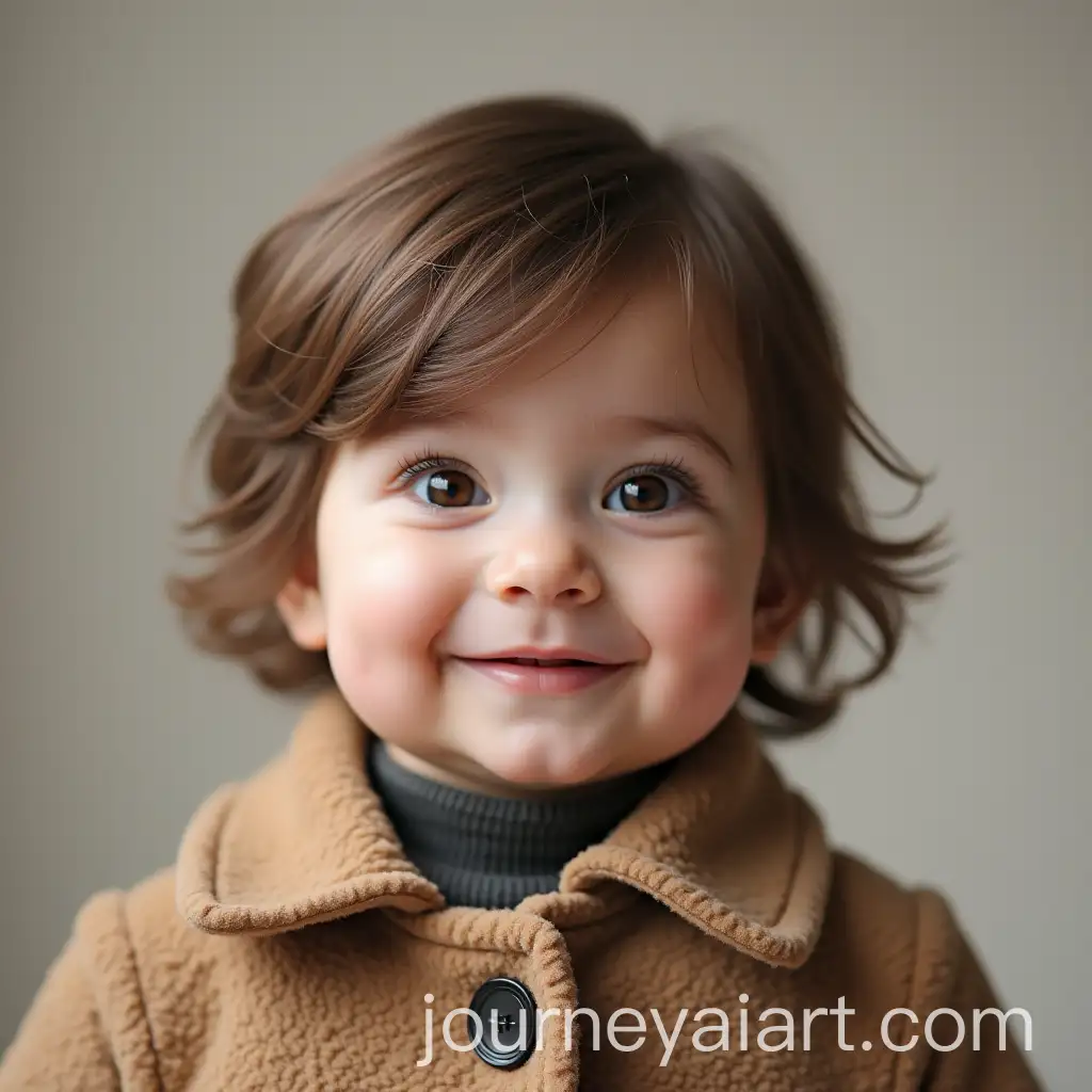 Baby-with-Dark-Brown-Eyes-and-Light-Brown-Hair-Smiling-in-a-Coat