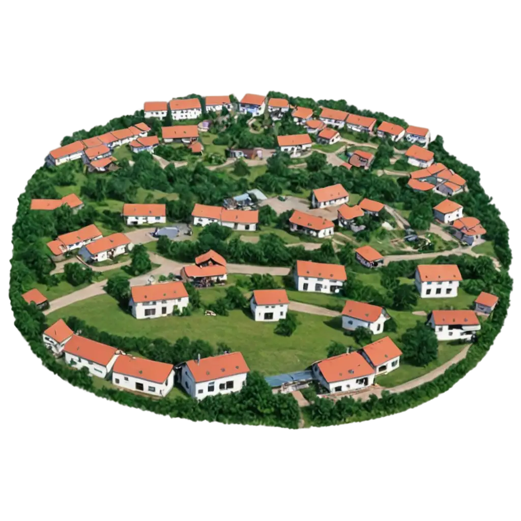 Village-with-a-Large-Number-of-Houses-PNG-Image-for-Clear-and-Detailed-Visual-Representation