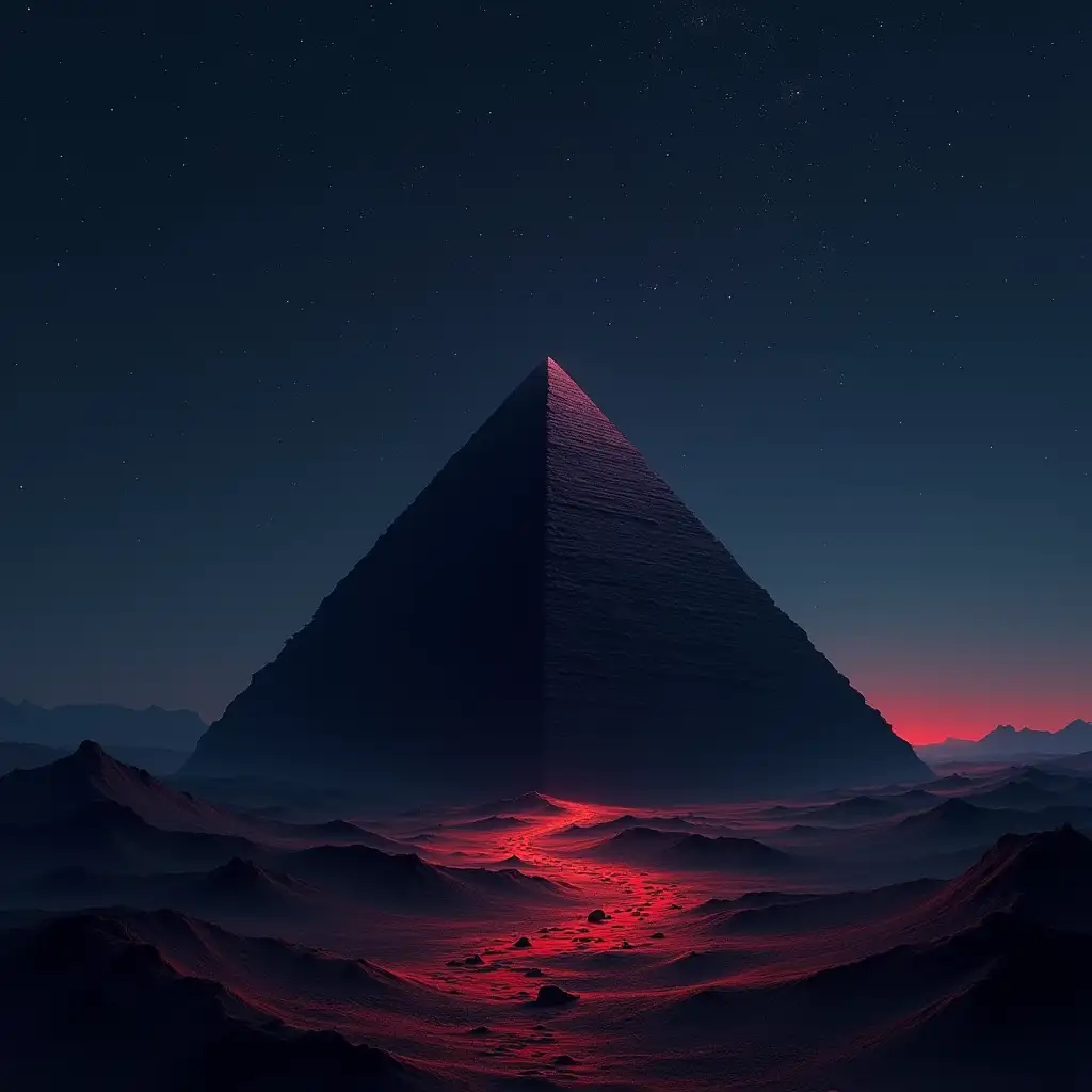 Stunning-Pyramid-Landscape-with-Vantablack-Surface-and-Cosmic-Sky