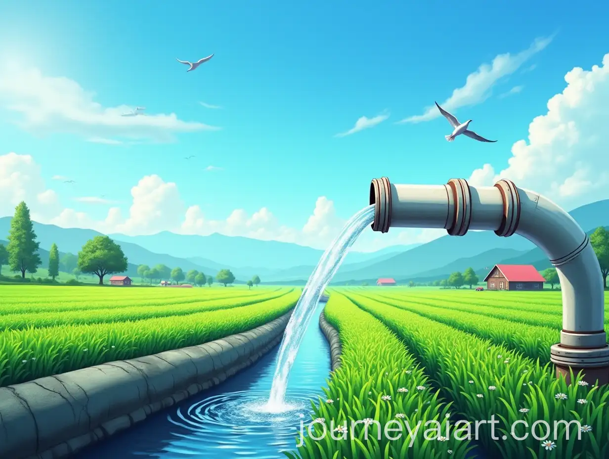 Modern-Irrigation-System-in-Vibrant-Agricultural-Landscape-with-Lush-Green-Fields