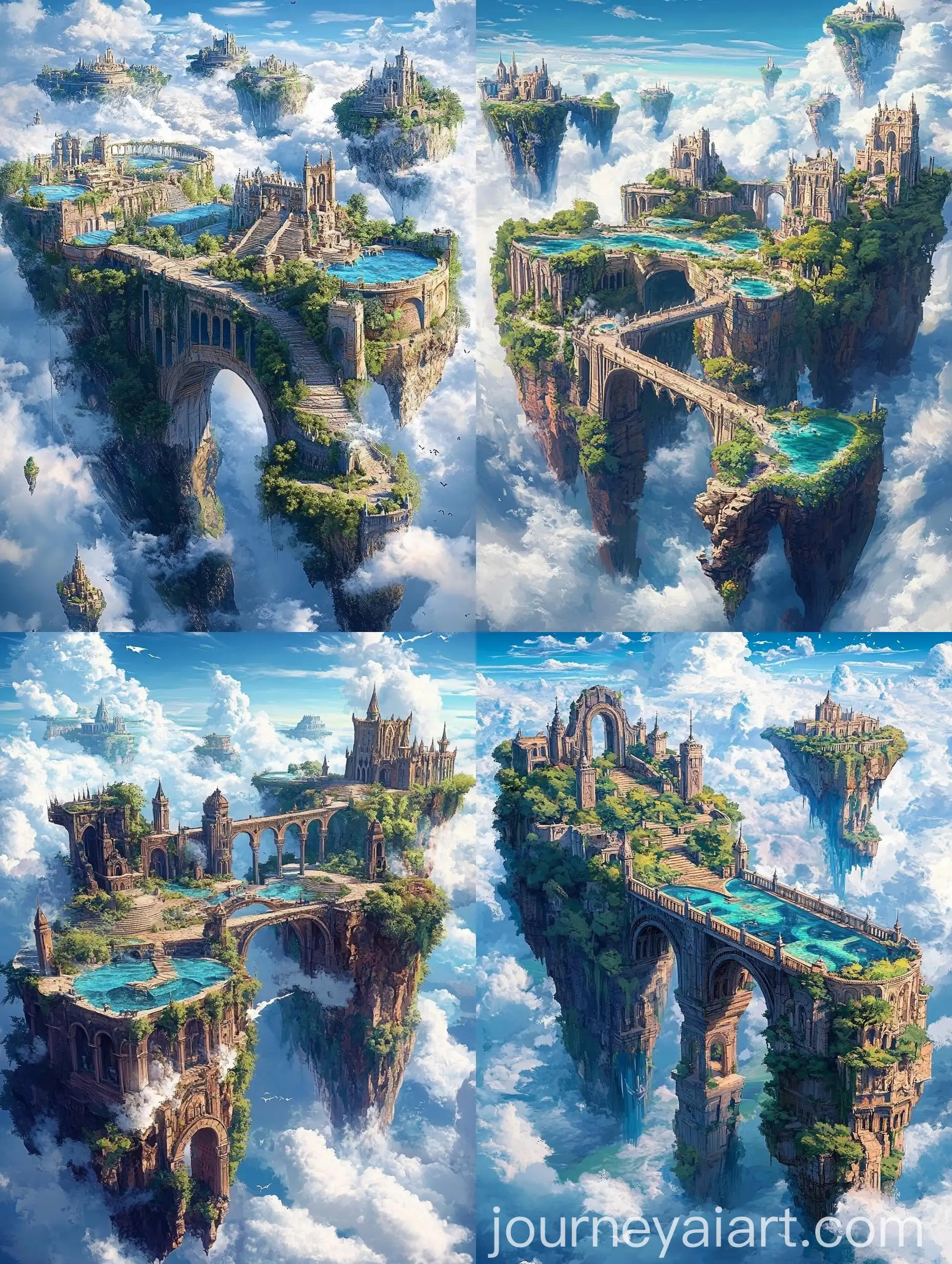 Fantastical-Landscape-with-Floating-Islands-and-Ancient-Architecture