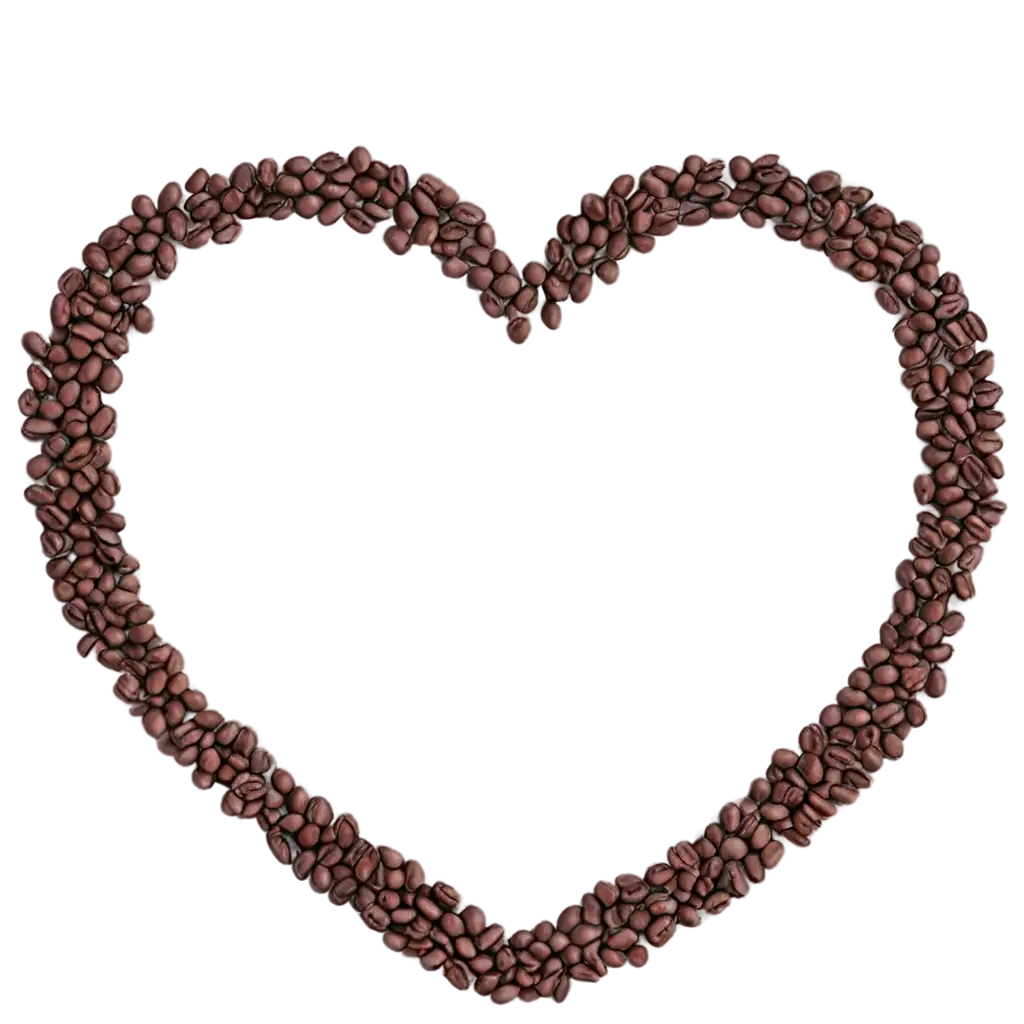 HeartShaped-Bean-PNG-Image-for-Creative-and-Versatile-Uses