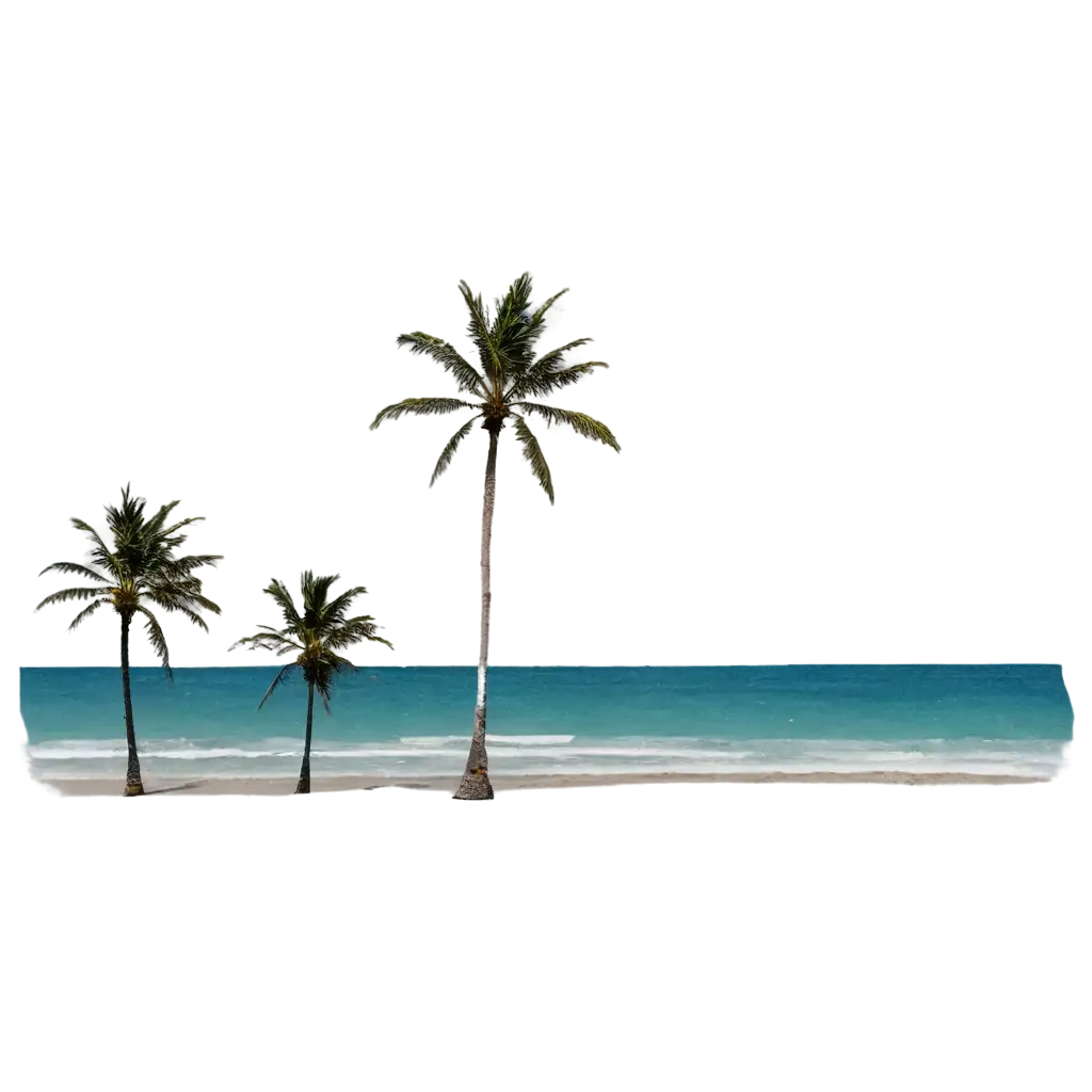 Stunning-Beach-Scene-with-Palm-Trees-HighQuality-PNG-for-Versatile-Use