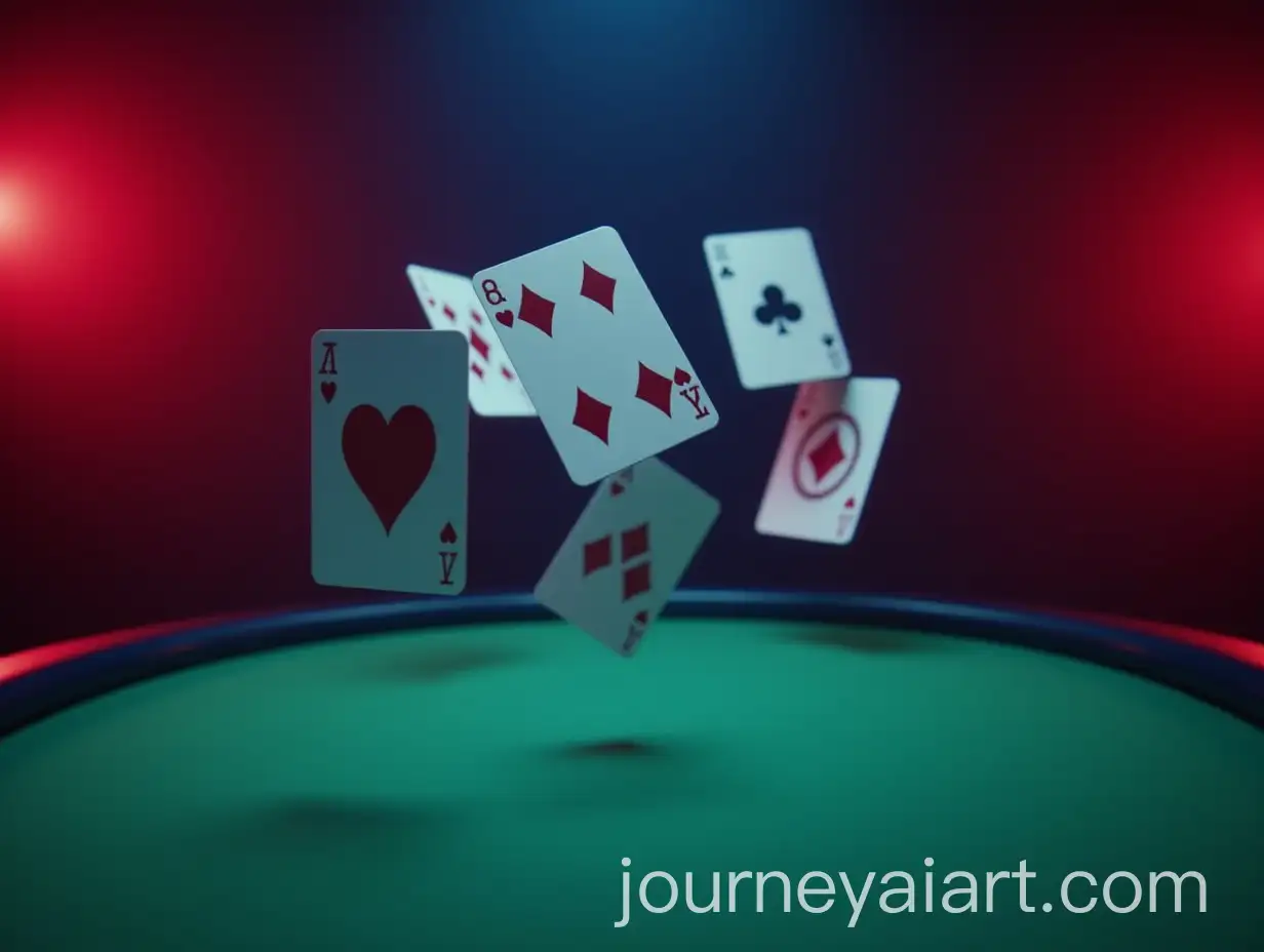 CasinoThemed-Neon-Game-Table-with-Floating-Cards