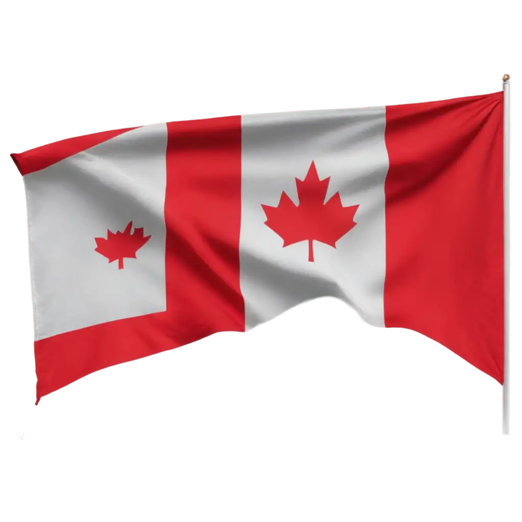 Stunning-Canada-Flag-with-Cloth-Design-PNG-Image