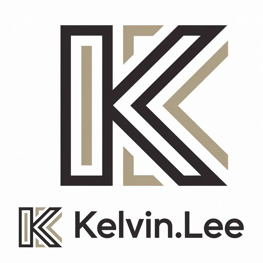 LOGO Design for Kelvin Lee Elegant LK Symbol in Moderate Tones for Nonprofit Industry