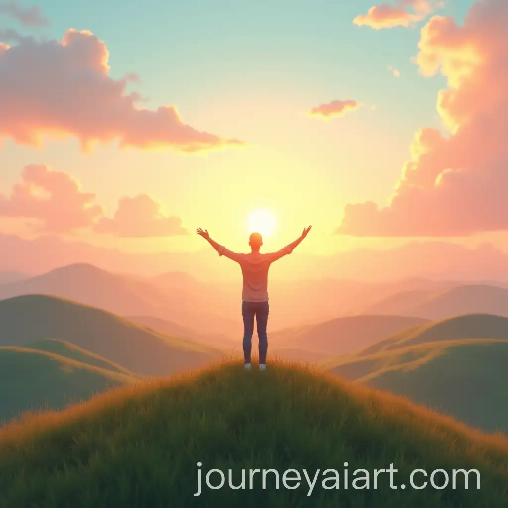 Person-Standing-on-Grassy-Hilltop-at-Sunrise-for-Health-App-Hero-Section