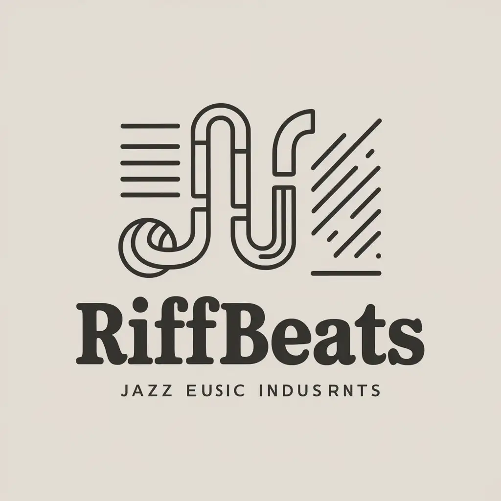 LOGO-Design-For-RiffBeats-Jazz-Elements-with-Moderate-Style-for-the-Music-Industry