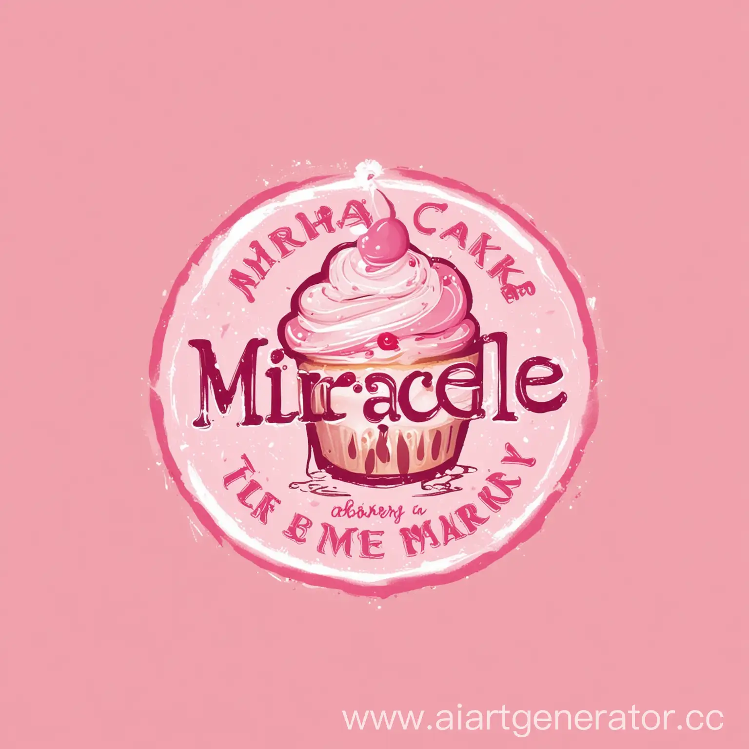 Elegant-White-and-Pink-Cake-Logo-Design-for-TShirt