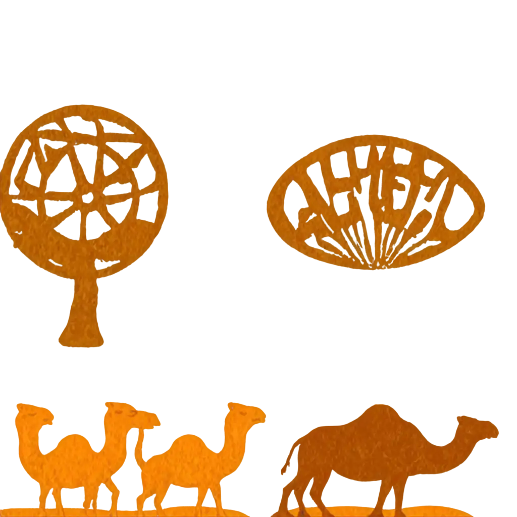 PNG-Image-of-Northeast-Icons-Cashew-Reis-Magos-Camel-Sun-and-Bald-Knob