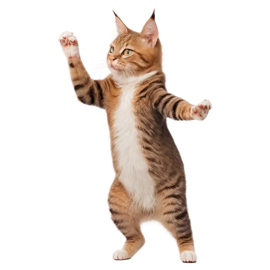 PNG-Image-Playful-Cat-Dancing-in-the-Middle-of-the-Street