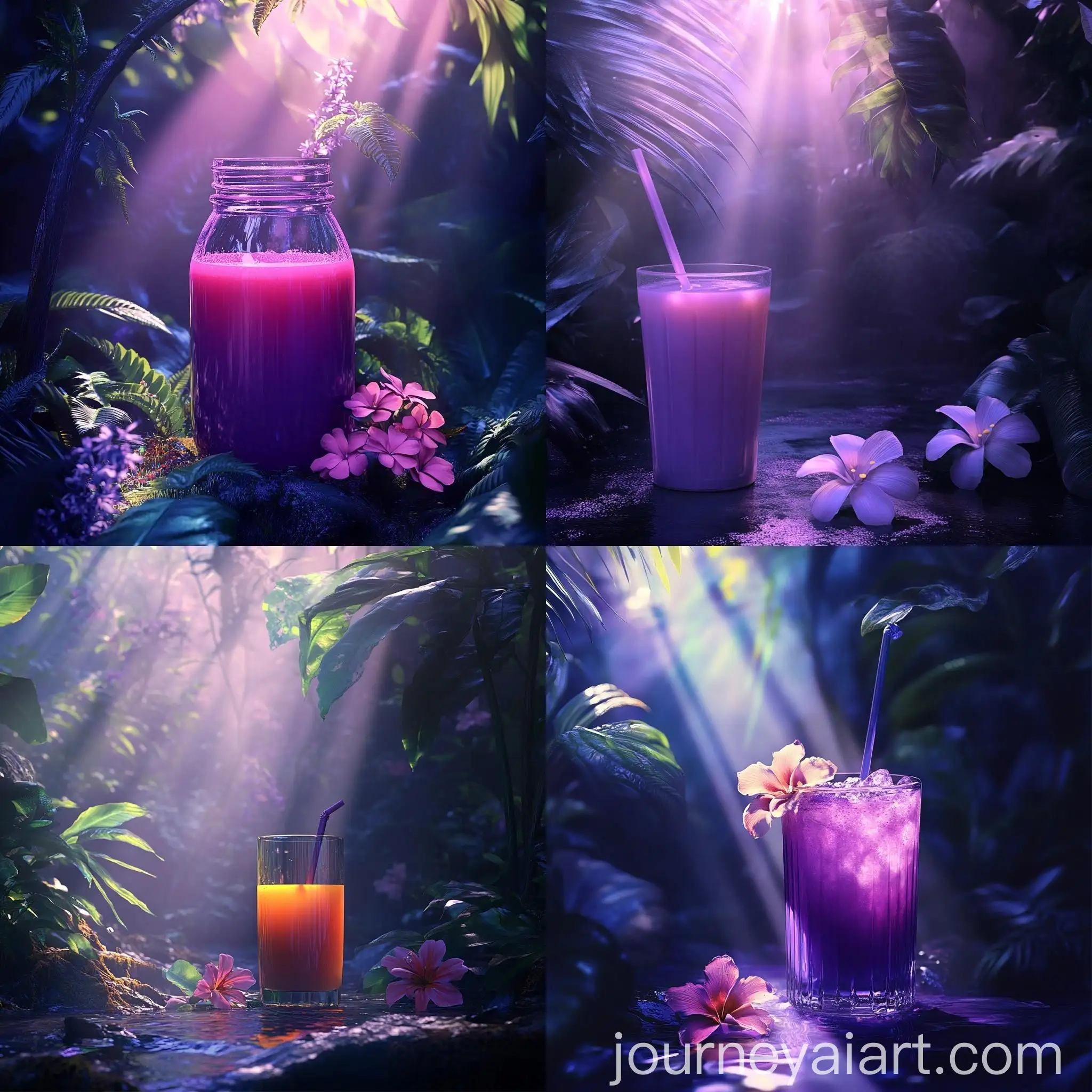 Magical-Jungle-Scene-with-Glowing-Flowers-and-Sunlight