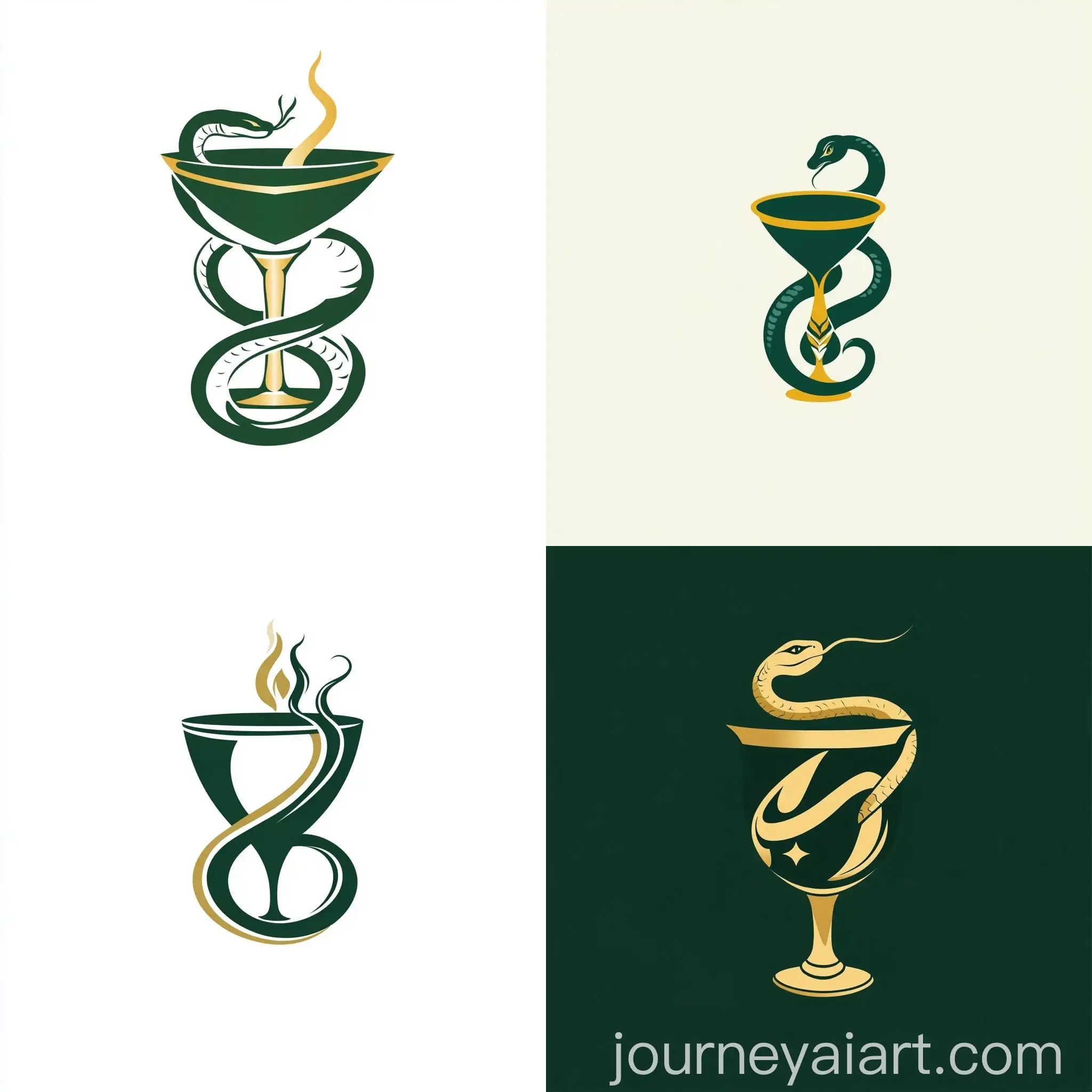 Professional-Pharmacist-Logo-with-Snake-and-Goblet-Symbol
