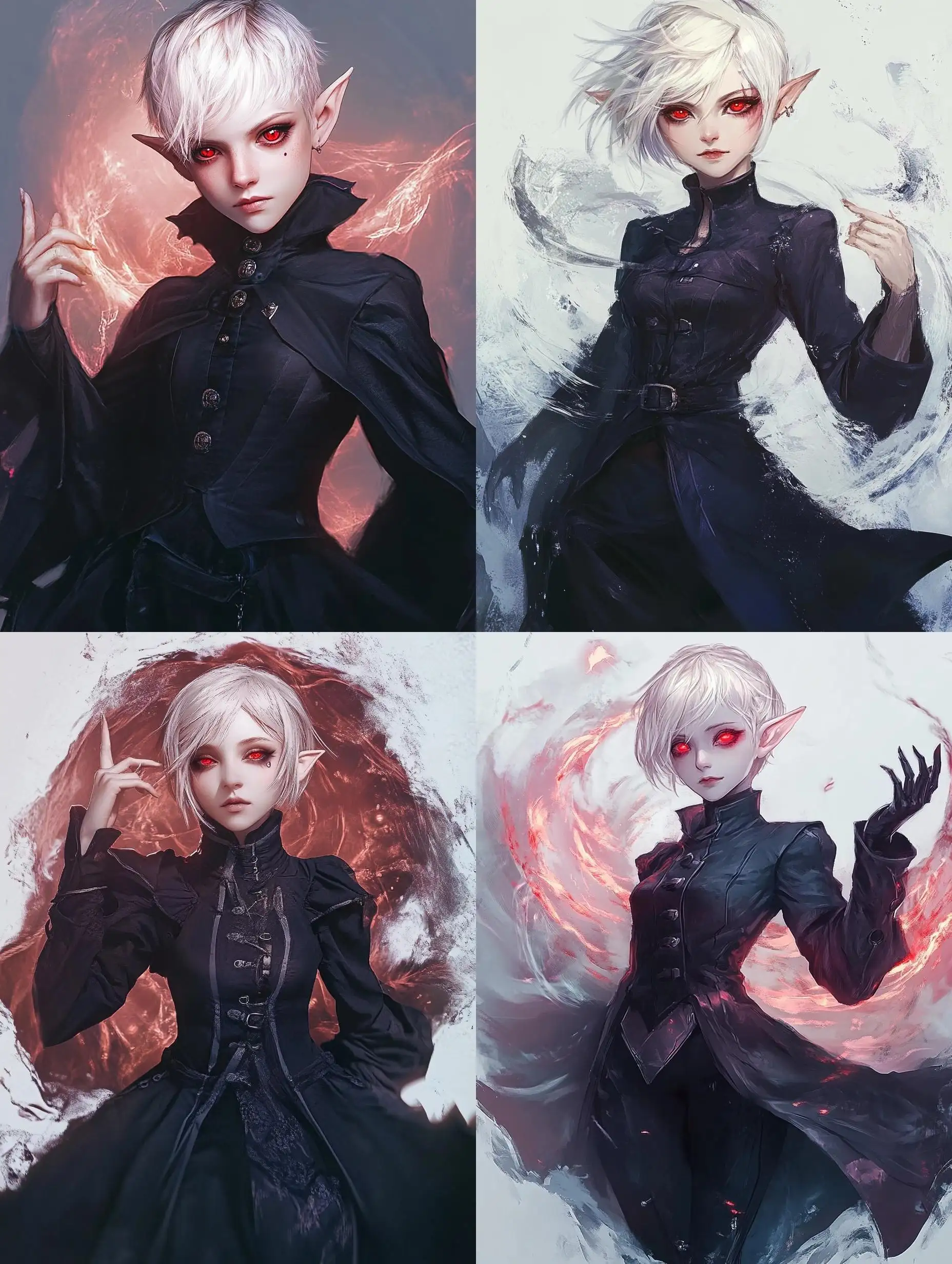 Woman-with-White-Hair-and-Red-Eyes-Surrounded-by-Magical-Swirls-in-Adventure-Gear