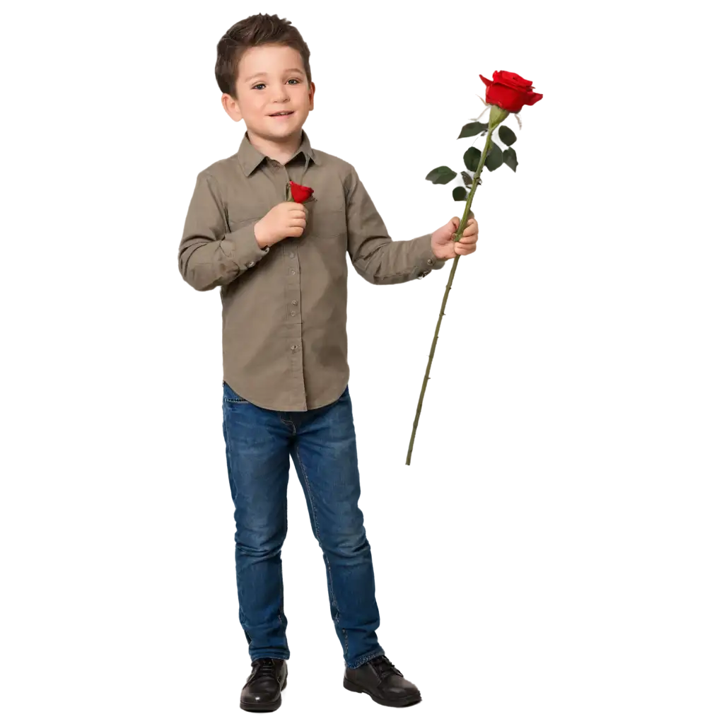 PNG-Image-of-a-Boy-with-Rose-Creative-and-HighQuality-Digital-Art